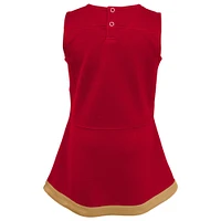 Girls Toddler Scarlet San Francisco 49ers Cheer Captain Dress with Bloomers