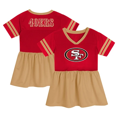 Robe en jersey tendance Scarlet San Francisco 49ers Stadium Lights pour filles