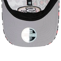 Girls Youth New Era White San Francisco 49ers Active Leopard 9TWENTY Adjustable Hat