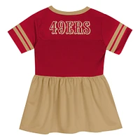 Girls Youth Scarlet/Gold San Francisco 49ers Stadium Lights Jersey Dress