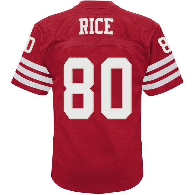 Maillot Mitchell & Ness Jerry Rice Scarlet San Francisco 49ers 1990 Retraité Legacy Jersey