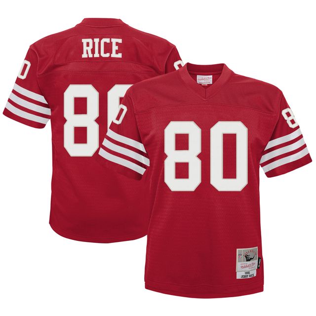 Maillot Mitchell & Ness Jerry Rice Scarlet San Francisco 49ers 1990 Retraité Legacy Jersey