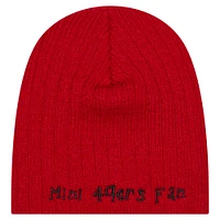 Infant New Era Scarlet San Francisco 49ers Mini Knit Hat