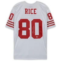 Jerry Rice San Francisco 49ers Autographed Mitchell & Ness White Replica Jersey