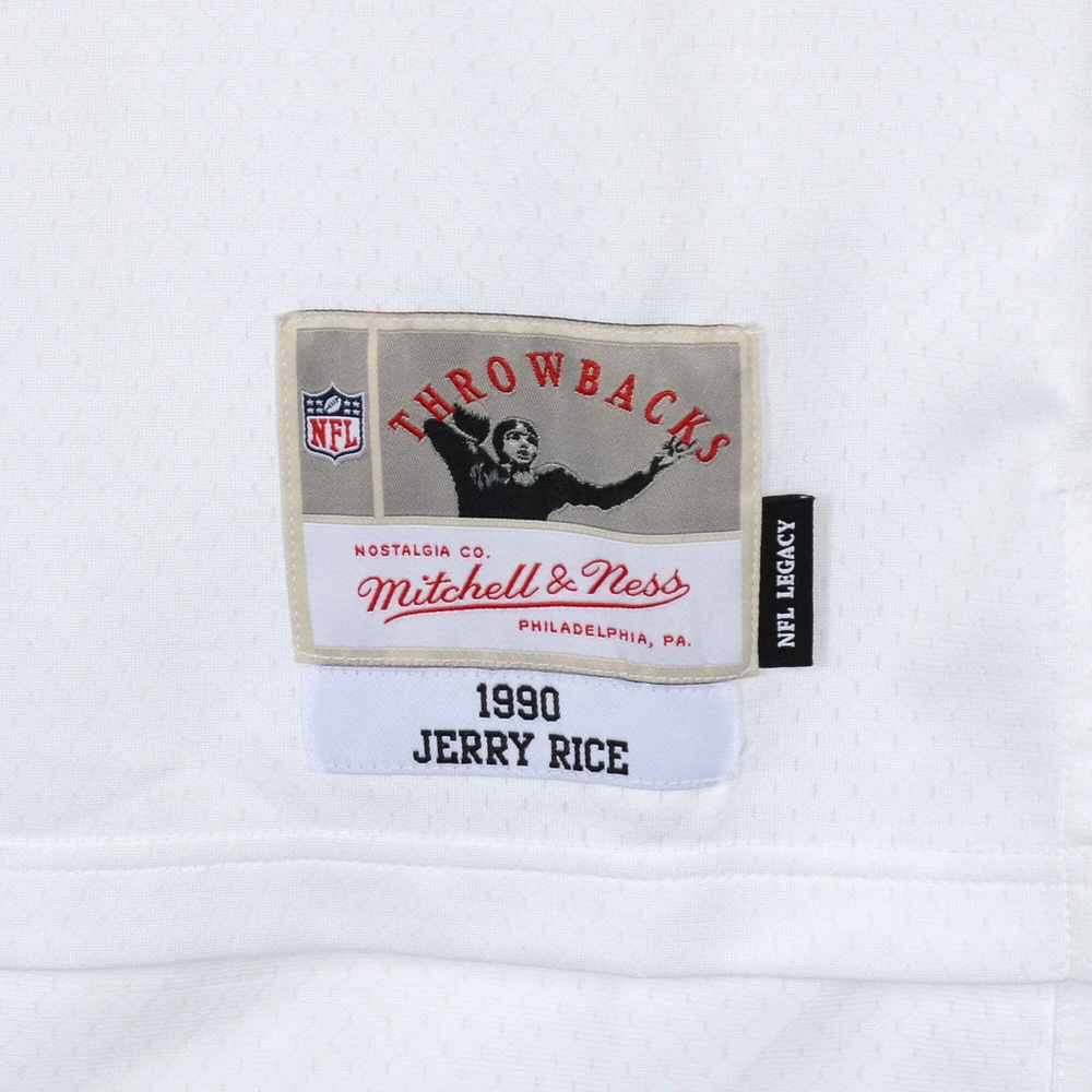 Jerry Rice San Francisco 49ers Autographed Mitchell & Ness White Replica Jersey