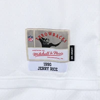 Jerry Rice San Francisco 49ers Autographed Mitchell & Ness White Replica Jersey