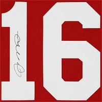 Joe Montana San Francisco 49ers Autographed Mitchell & Ness Red Authentic Jersey