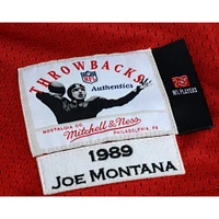 Joe Montana San Francisco 49ers Autographed Mitchell & Ness Red Authentic Jersey