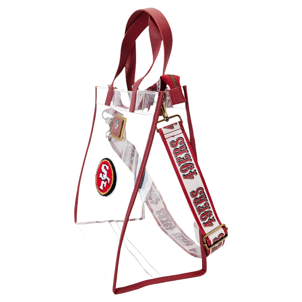 Loungefly San Francisco 49ers Clear Convertible Backpack & Tote Bag