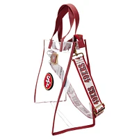 Loungefly San Francisco 49ers Clear Convertible Backpack & Tote Bag