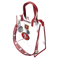 Loungefly San Francisco 49ers Clear Convertible Backpack & Tote Bag