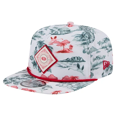 Casquette Snapback Adventure Golfer blanche New Era San Francisco 49ers pour homme