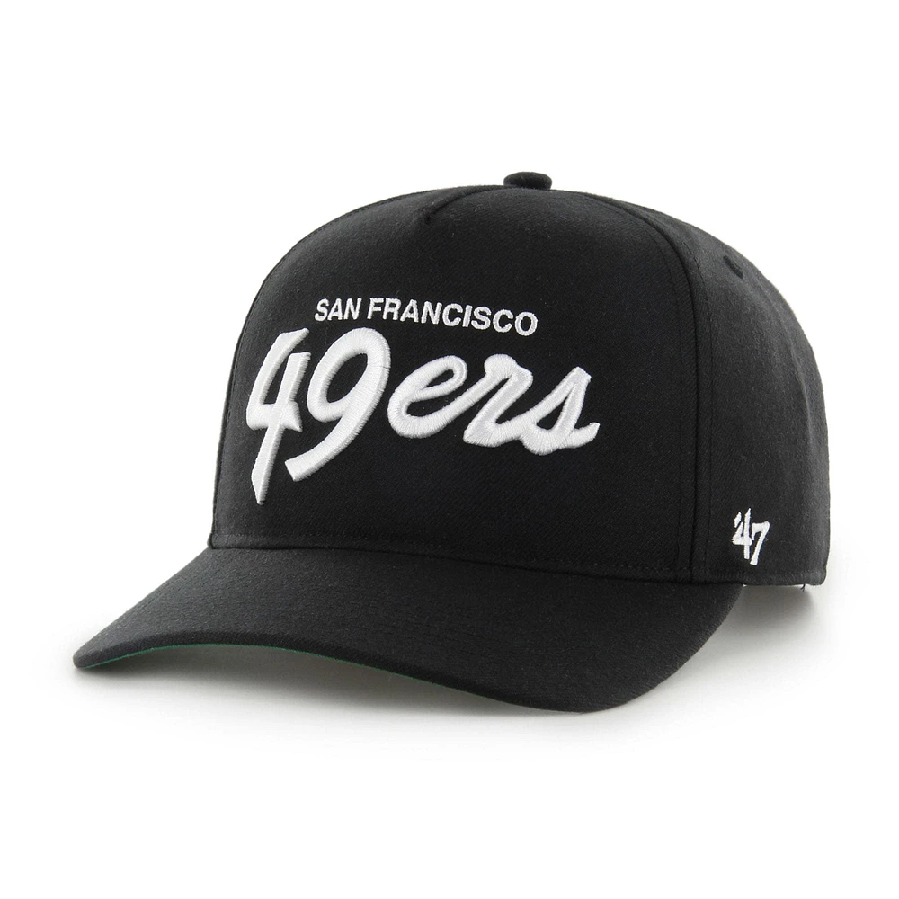 Men's '47 Black San Francisco 49ers Attitude Hitch Relaxed Adjustable Hat