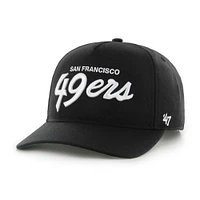 Men's '47 Black San Francisco 49ers Attitude Hitch Relaxed Adjustable Hat
