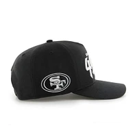 Men's '47 Black San Francisco 49ers Attitude Hitch Relaxed Adjustable Hat
