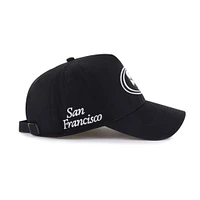 Men's '47 Black San Francisco 49ers Foundation Offside Adjustable Hat