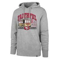 Men's '47 Gray San Francisco 49ers Regional Headline Pullover Hoodie