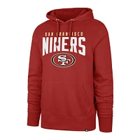 Men's '47 Scarlet San Francisco 49ers Headline Pullover Hoodie