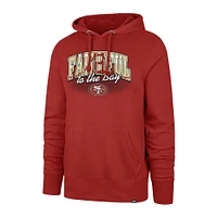 Men's '47 Scarlet San Francisco 49ers Regional Headline Pullover Hoodie