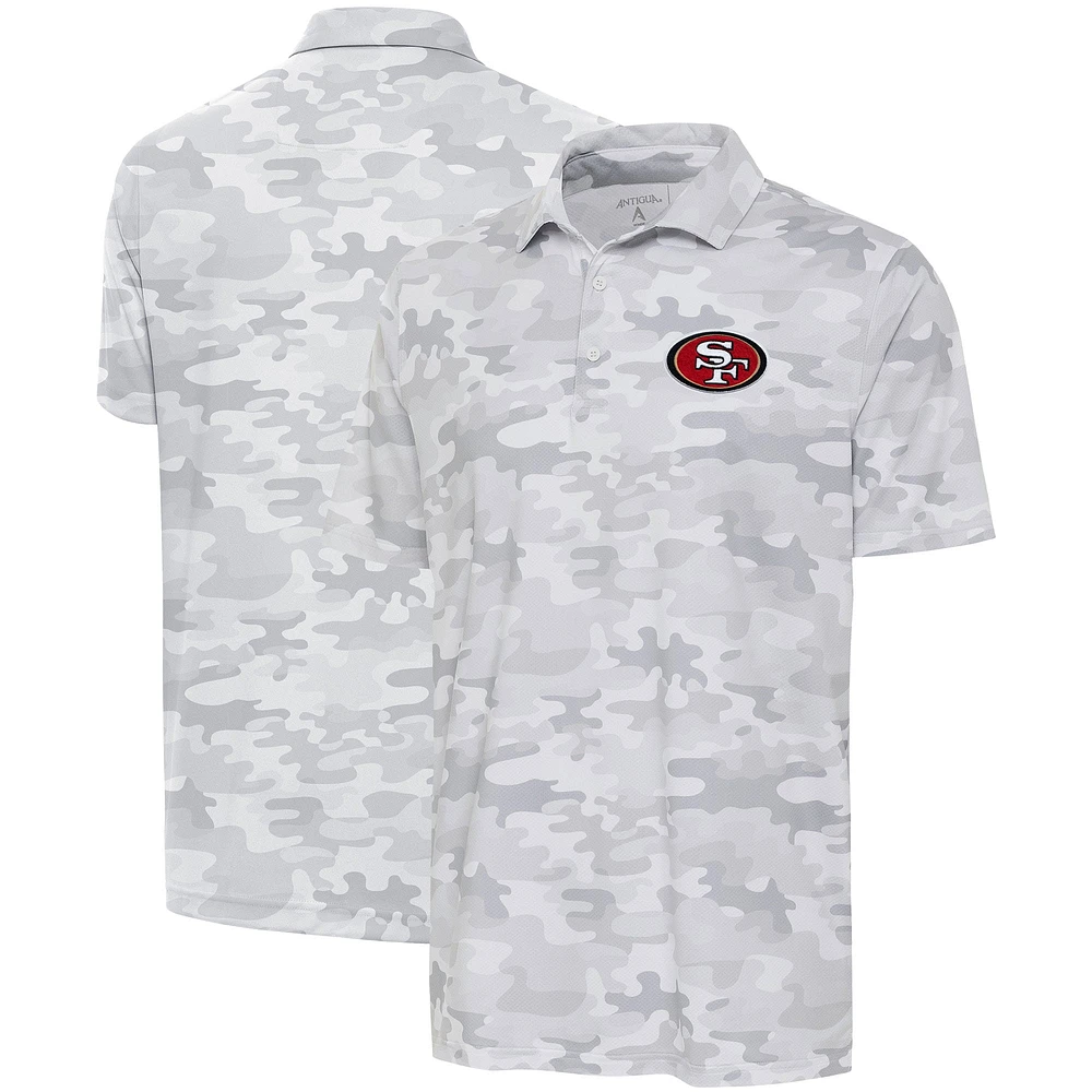 Men's Antigua White San Francisco 49ers Collide Polo