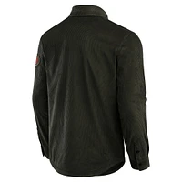 Men's Darius Rucker Collection by Fanatics Dark Green San Francisco 49ers Corduroy Full-Button Shacket