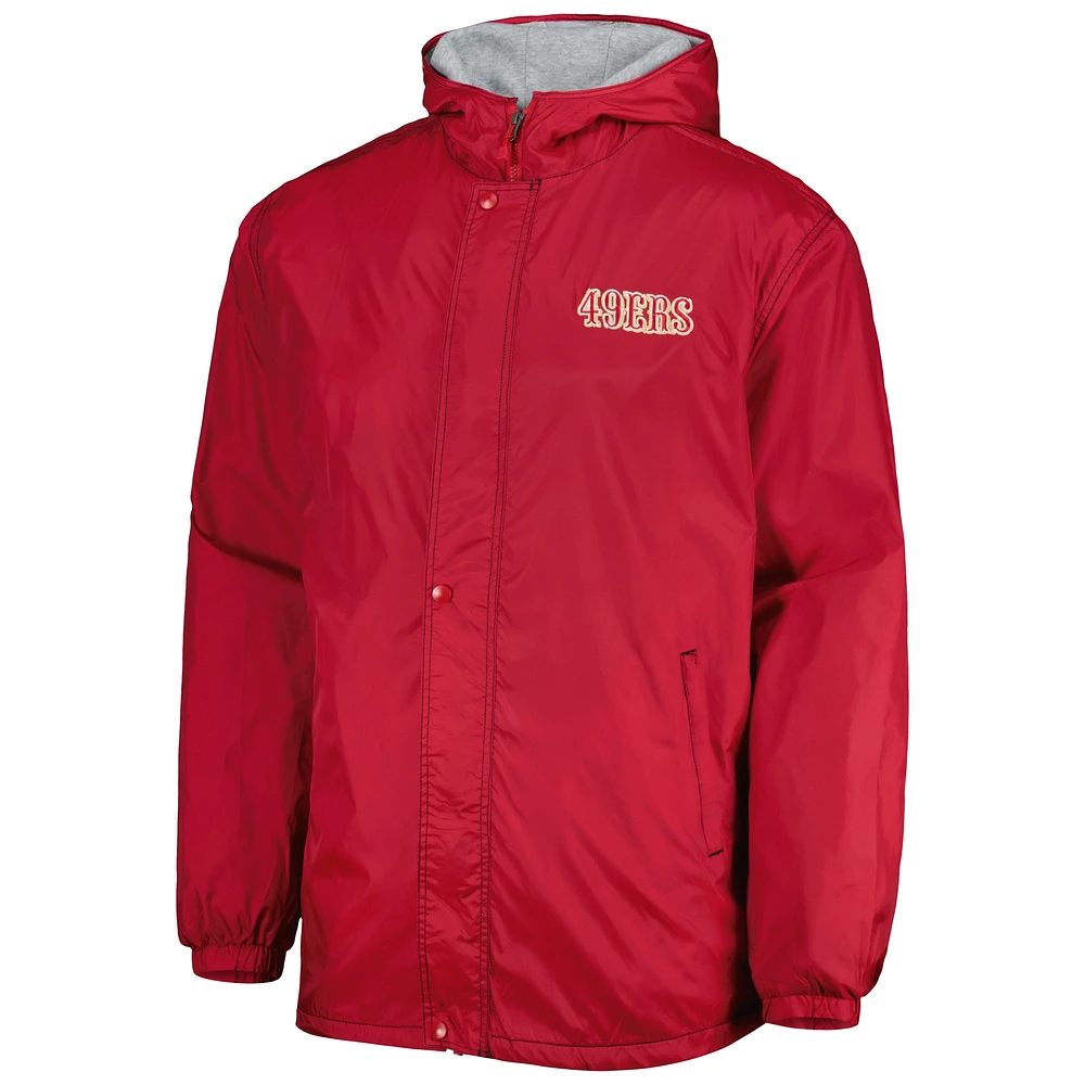 Men's Dunbrooke Scarlet San Francisco 49ers Big & Tall Legacy Stadium Full-Zip Jacket