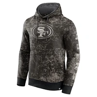 Men's Fanatics  Black/Gray San Francisco 49ers Blackout Tonal Pullover Hoodie
