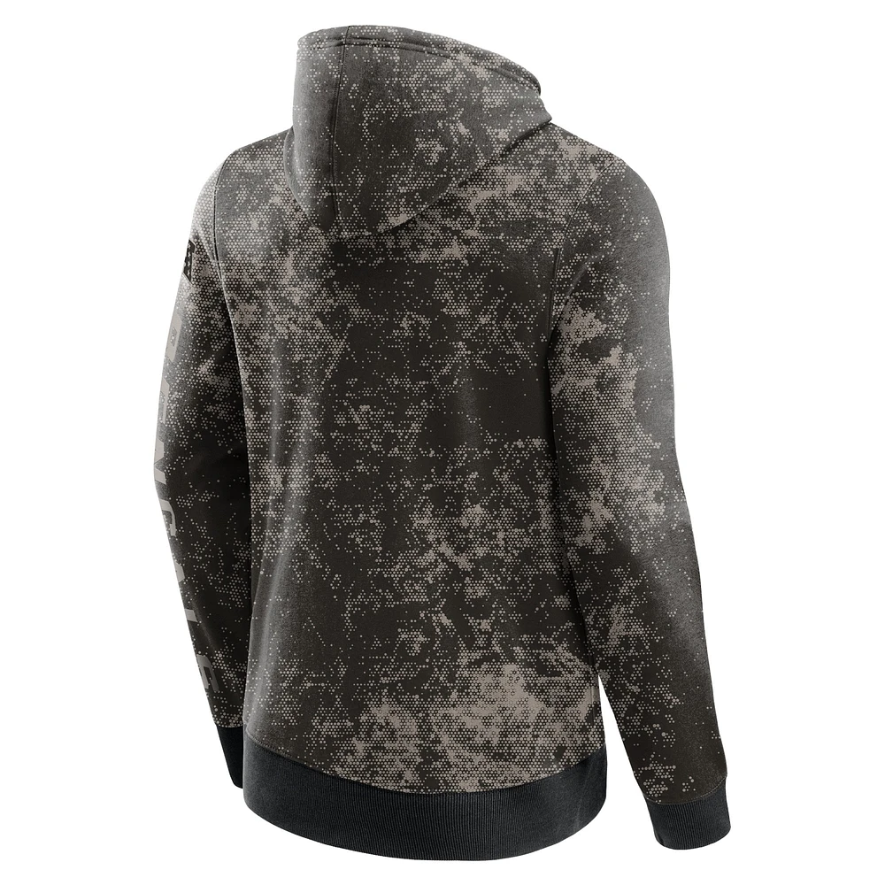 Men's Fanatics  Black/Gray San Francisco 49ers Blackout Tonal Pullover Hoodie