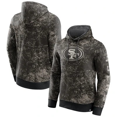 Men's Fanatics  Black/Gray San Francisco 49ers Blackout Tonal Pullover Hoodie
