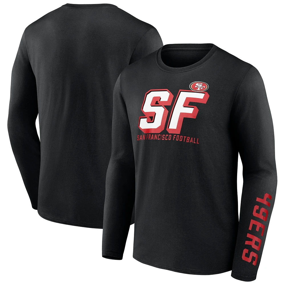 Men's Fanatics  Black San Francisco 49ers Long Sleeve T-Shirt