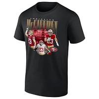 Men's Fanatics Christian McCaffrey Black San Francisco 49ers Notorious Player Graphic T-Shirt