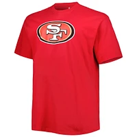 Men's Fanatics Christian McCaffrey Scarlet San Francisco 49ers Big & Tall Player Name Number T-Shirt
