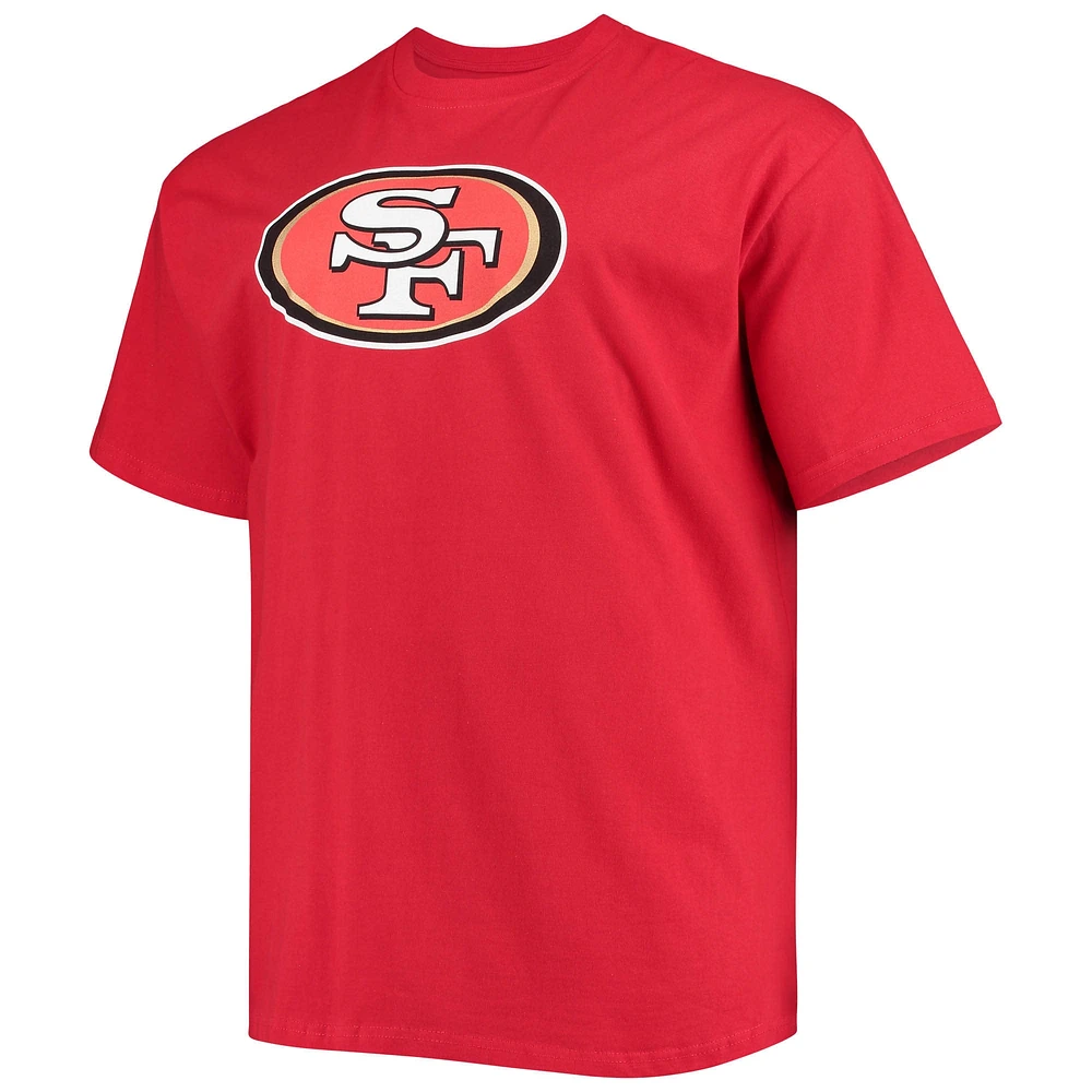 T-shirt avec nom et numéro de joueur Fanatics George Kittle Scarlet San Francisco 49ers pour hommes