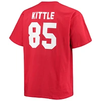 T-shirt avec nom et numéro de joueur Fanatics George Kittle Scarlet San Francisco 49ers pour hommes