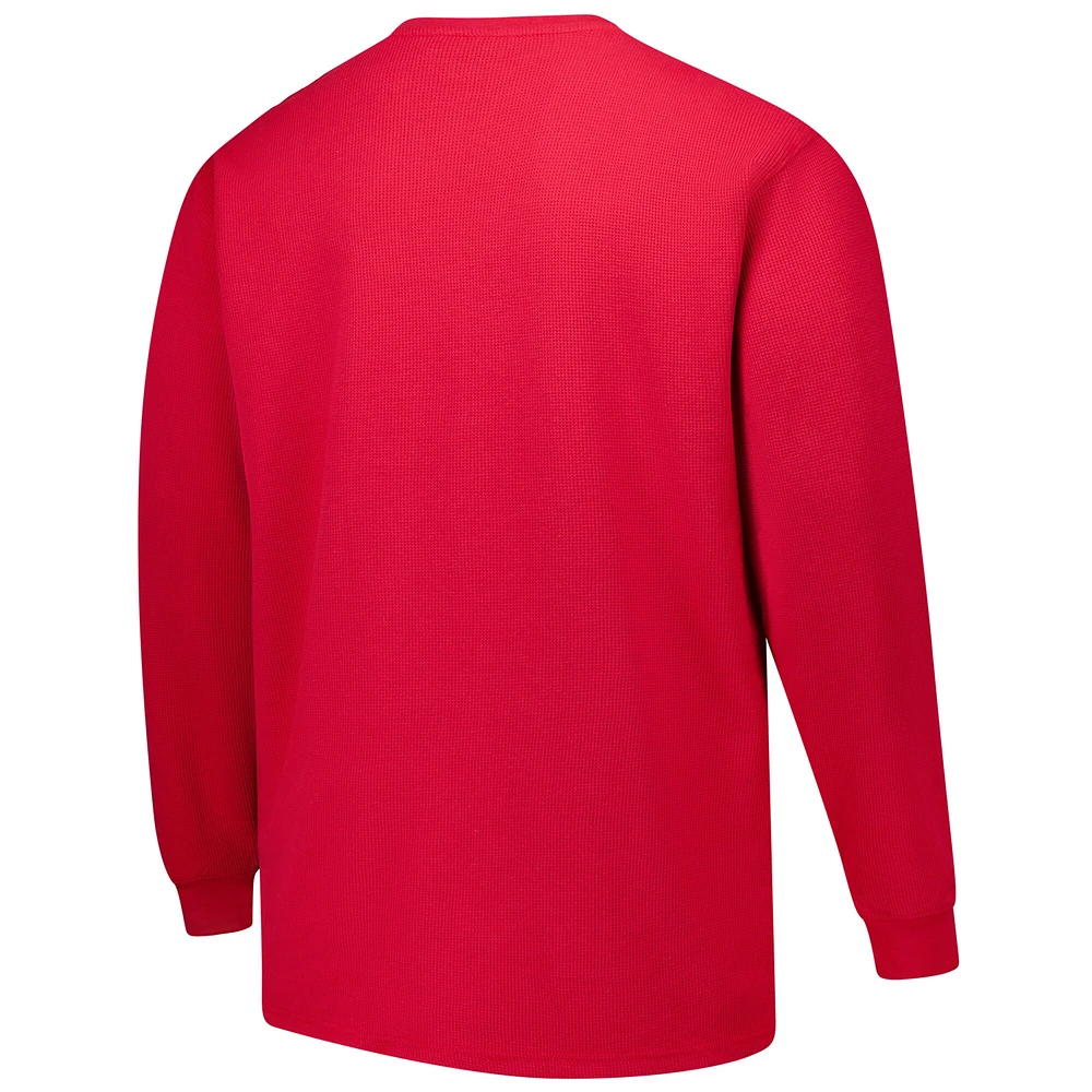Men's Fanatics Scarlet San Francisco 49ers Big & Tall Thermal Long Sleeve T-Shirt
