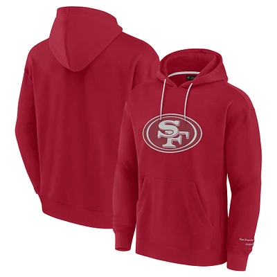 Sweat à capuche Fanatics Scarlet pour homme des San Francisco 49ers Elements Pace