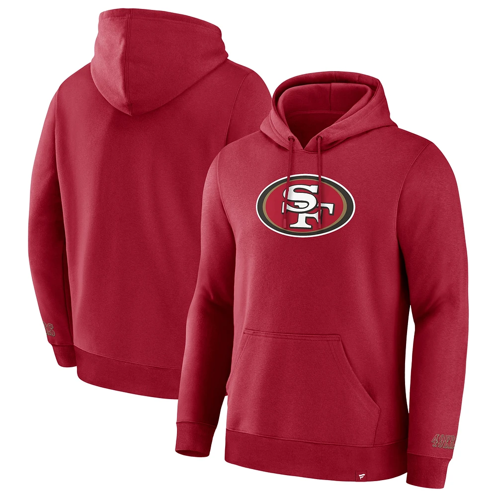 Men's Fanatics Scarlet San Francisco 49ers Pylon Cam Legacy Pullover Hoodie
