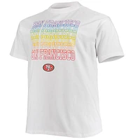 Men's Fanatics White San Francisco 49ers Big & Tall City Pride T-Shirt