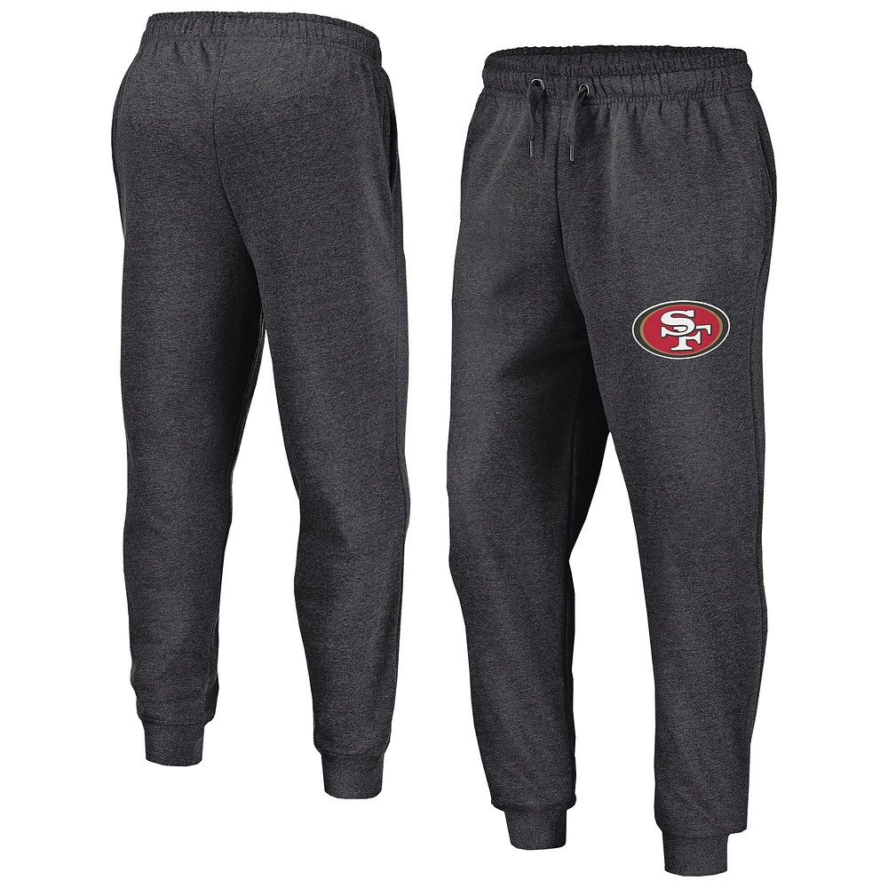 Pantalon de jogging en polaire Heather Anthracite pour homme San Francisco 49ers Head to