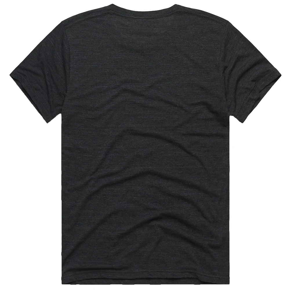 Men's Homage Brock Purdy Heathered Black San Francisco 49ers NFL Blitz Player Tri-Blend T-Shirt