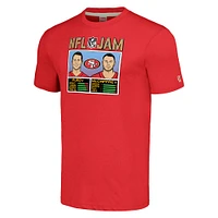 Hommage pour hommes Christian McCaffrey et Brock Purdy Scarlet San Francisco 49ers NFL Jam Tri-Blend T-Shirt