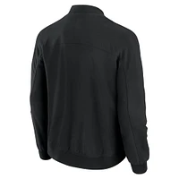 Men's J. Palmer Black San Francisco 49ers Lightweight Cover-4 Tri-Blend Full-Zip Jacket