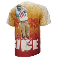 Men's Mitchell & Ness Jerry Rice Gray San Francisco 49ers Burst Retired Player T-Shirt