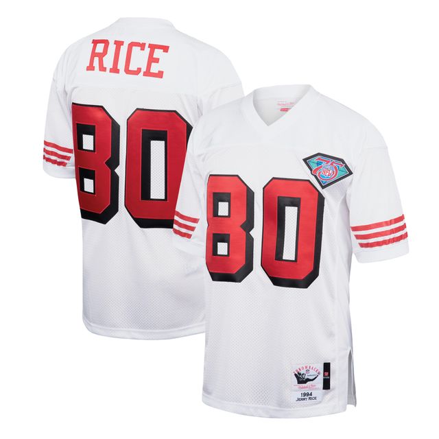 Mitchell & Ness Jerry Rice Blanc San Francisco 49ers 1994 Authentique Maillot de joueur retraité