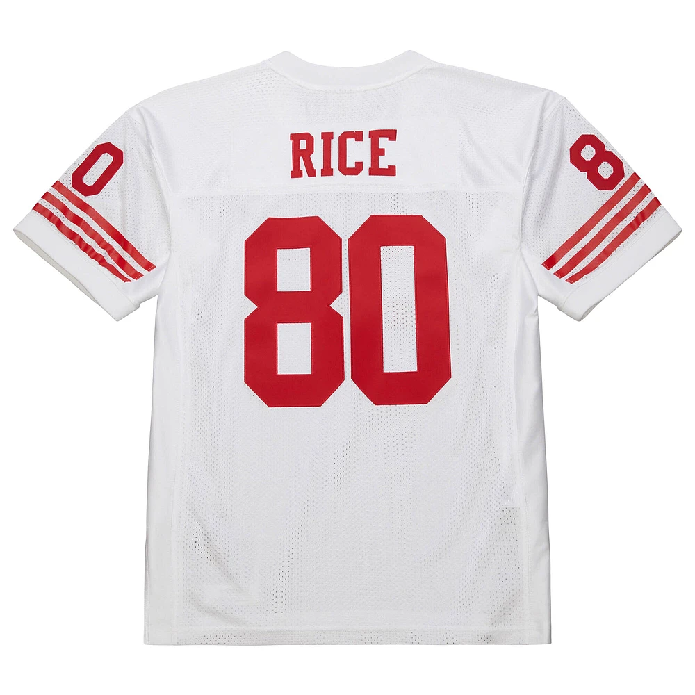 Maillot de joueur retraité authentique Mitchell & Ness Jerry Rice blanc San Francisco 49ers 1994 pour homme