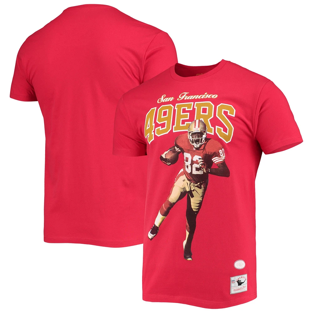 T-shirt graphique pour hommes Mitchell & Ness John Taylor San Francisco 49ers Scarlet Player