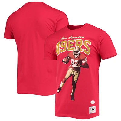T-shirt graphique pour hommes Mitchell & Ness John Taylor San Francisco 49ers Scarlet Player