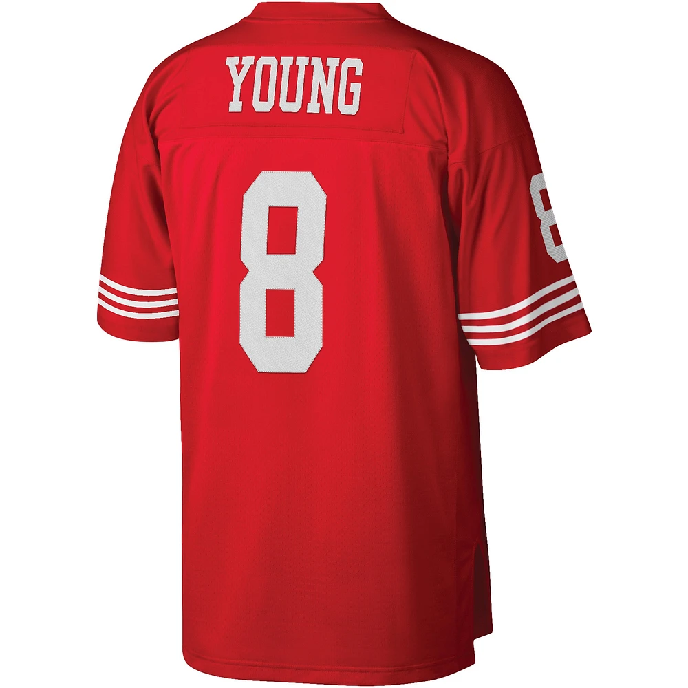 Maillot réplique Mitchell & Ness Steve Young Scarlet San Francisco 49ers Legacy pour hommes