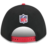 Men's New Era Black/Scarlet San Francisco 49ers 2025 NFL Draft 9FORTY M-Crown A-Frame Adjustable Hat