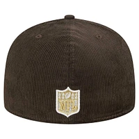 Men's New Era  Brown San Francisco 49ers Choco Cord 59FIFTY Fitted Hat